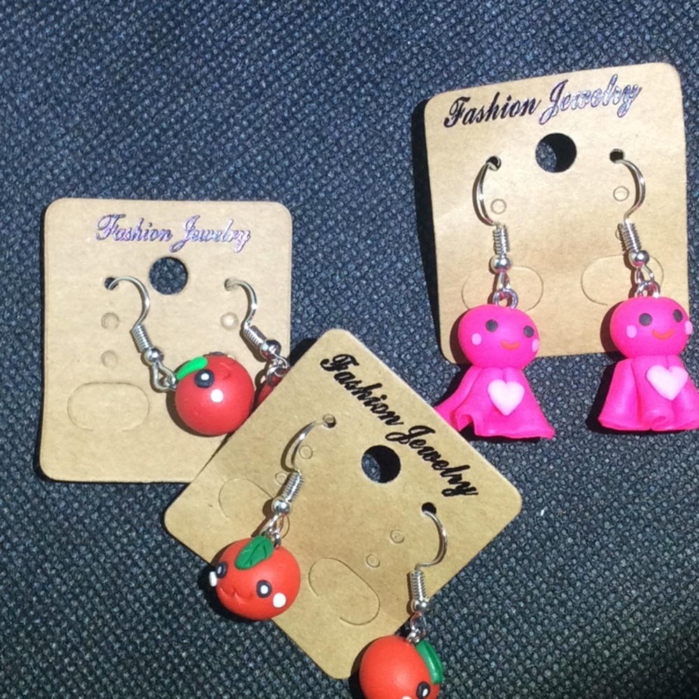 3 pack of little girls earrings